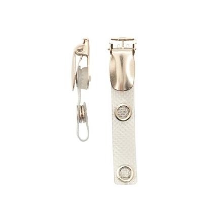 Clip bretelle en métal avec sangle - Accessoire de badge