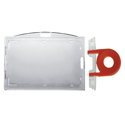 Porte-badge avec clé de sécurité - Horizontal ou Vertical